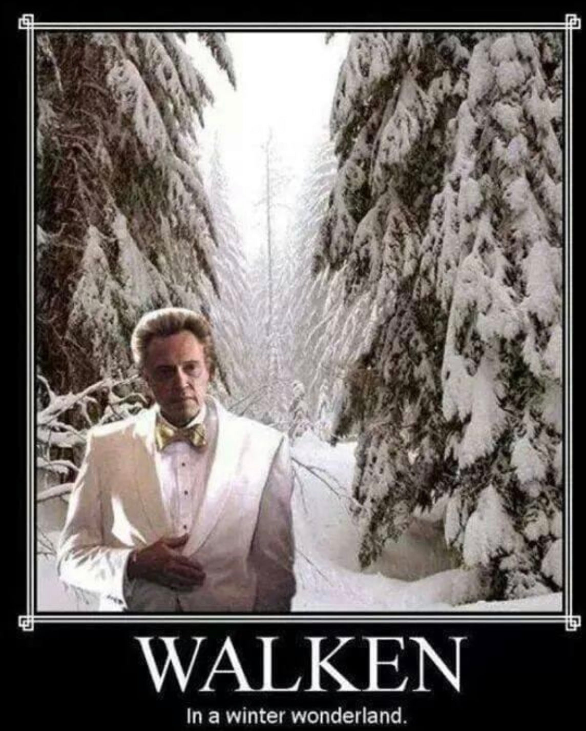 Walken  in a winter wonderland