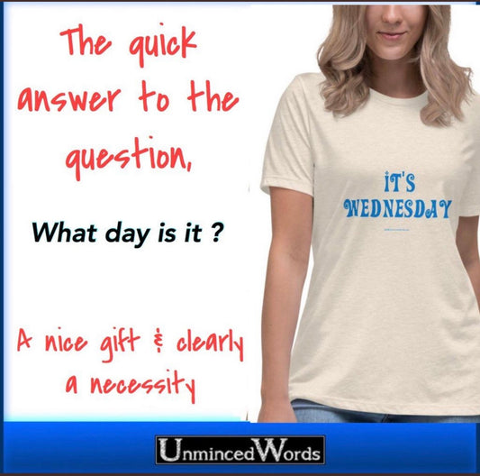 It's Wednesday