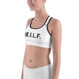 M.I.L.F. - White Sports bra