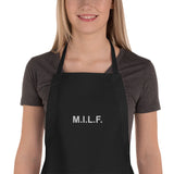 M.I.L.F. - Embroidered Apron - Unminced Words