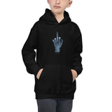 X-Ray Finger - Kids Hoodie - Unminced Words