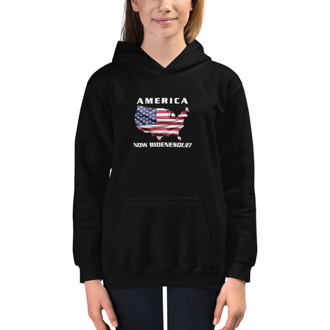 America Now Bidenesque - Kids Hoodie