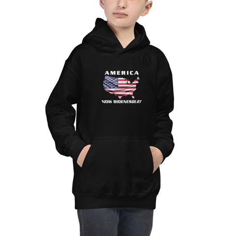 America Now Bidenesque - Kids Hoodie