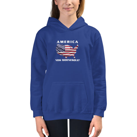 America Now Bidenesque - Kids Hoodie