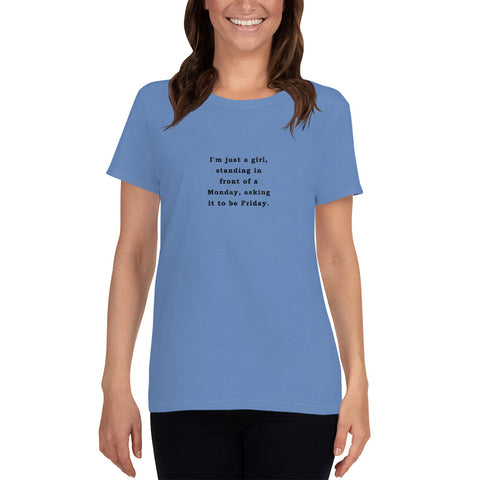 Just a Girl - Women's short sleeve t-shirt - Unminced Words