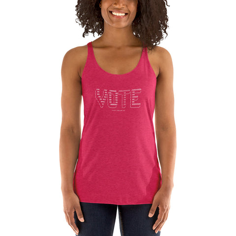 VOTE - Women's Racerback Tank - Unminced Words