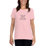 Just a Girl - Women's short sleeve t-shirt - Unminced Words