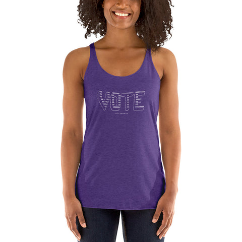 VOTE - Women's Racerback Tank - Unminced Words