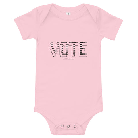 VOTE ASCII Art - Onesie - Unminced Words