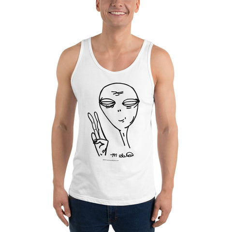 Peaceful Alien - Men's Tank Top - Unminced Words