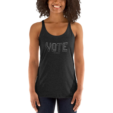 VOTE - Women's Racerback Tank - Unminced Words