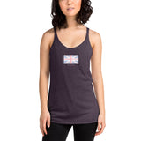 Union Flag ASCII - Women's Racerback Tank - Unminced Words