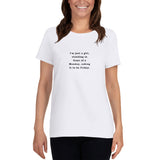 Just a Girl - Women's short sleeve t-shirt - Unminced Words