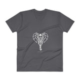 Elephant - Men's V-Neck T-Shirt - Unminced Words