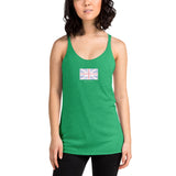 Union Flag ASCII - Women's Racerback Tank - Unminced Words