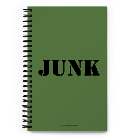 JUNK - Spiral notebook