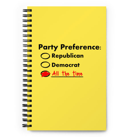 Party Preference - Spiral notebook