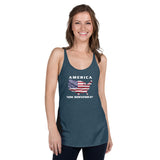 America Now Bidenesque - Women's Racerback Tank