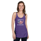 America Now Bidenesque - Women's Racerback Tank