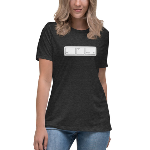 Alt Right Delete - Women's Relaxed T-Shirt