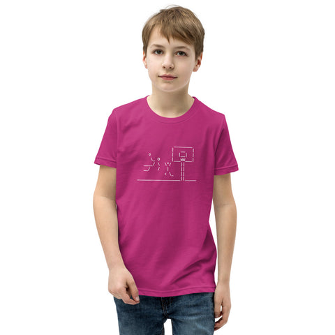 Basketball Dunking - Youth Short Sleeve T-Shirt