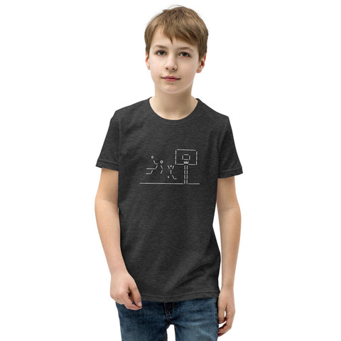 Basketball Dunking - Youth Short Sleeve T-Shirt