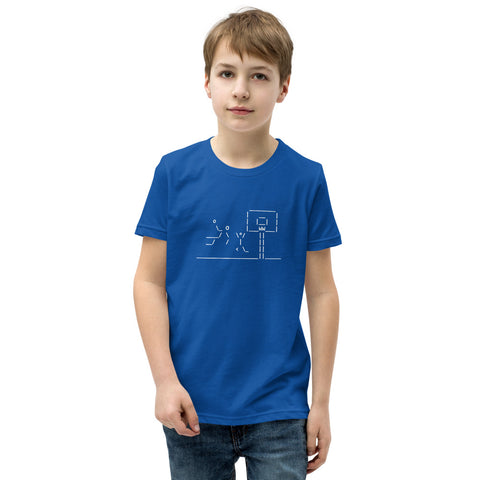 Basketball Dunking - Youth Short Sleeve T-Shirt